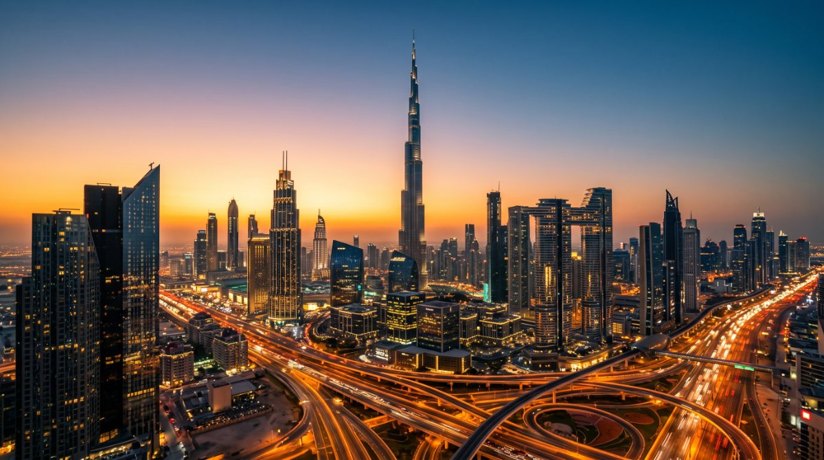 Dubai skyline, United Arab Emirates