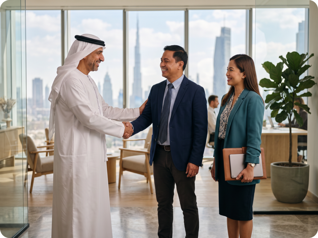 Gulf employer welcoming verified Filipino professionals through FindCV